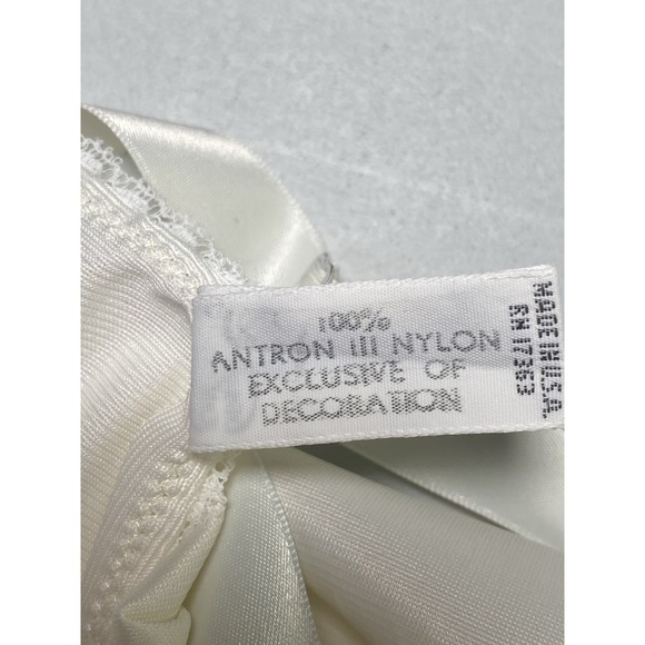 Komar Womens Slip Dress Size 34 Vintage Side Slit Cottagecore Whimsical Made USA - Picture 7 of 8